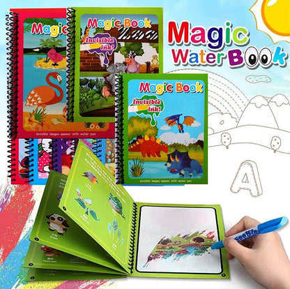 Magical Water Painting Book For Kids (Pack of 4) by Dropdash