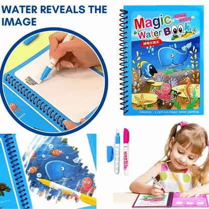 Magical Water Painting Book For Kids (Pack of 4) by Dropdash