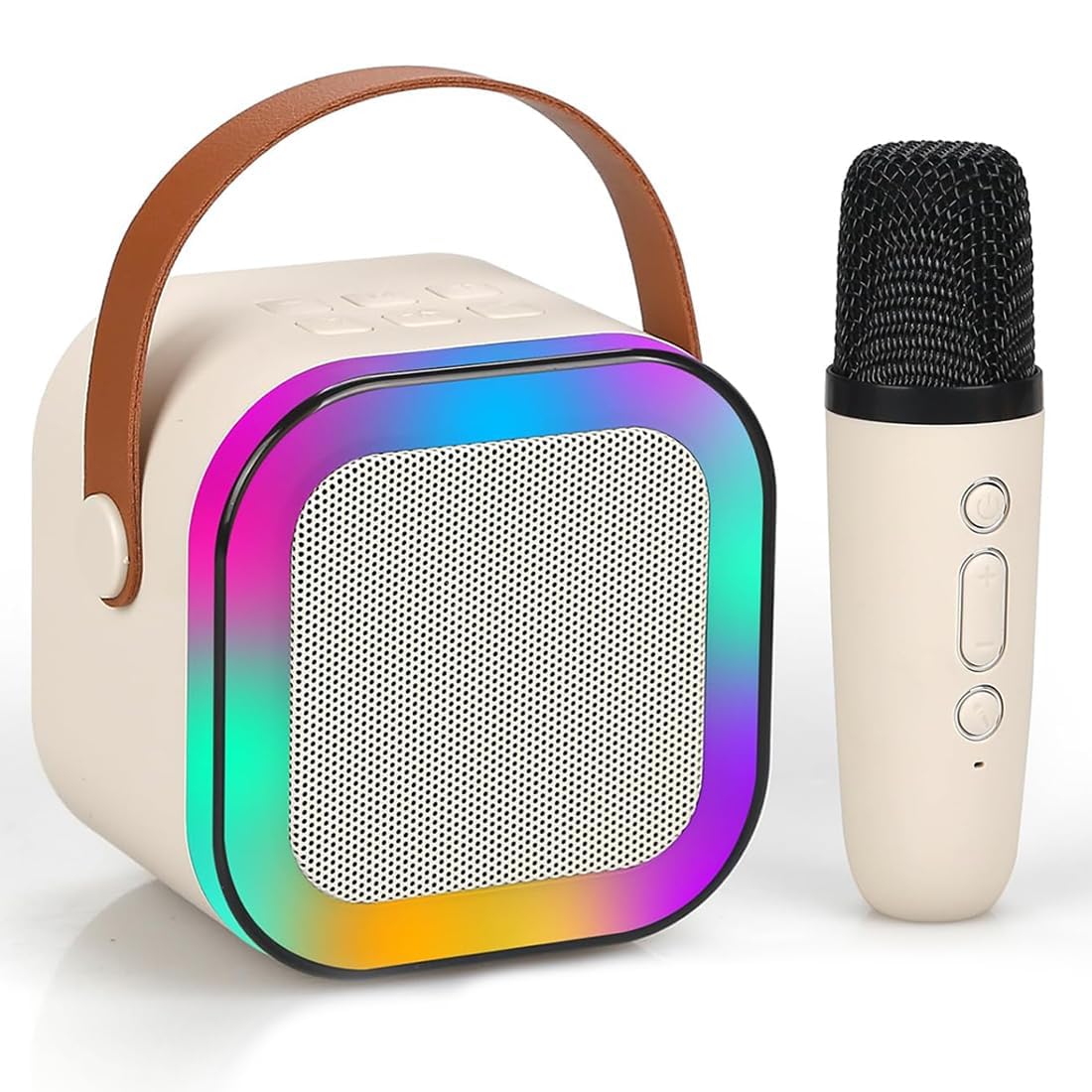 Mini Portable Blue-Tooth Karaoke Speaker with Wireless Microphone by Dropdash
