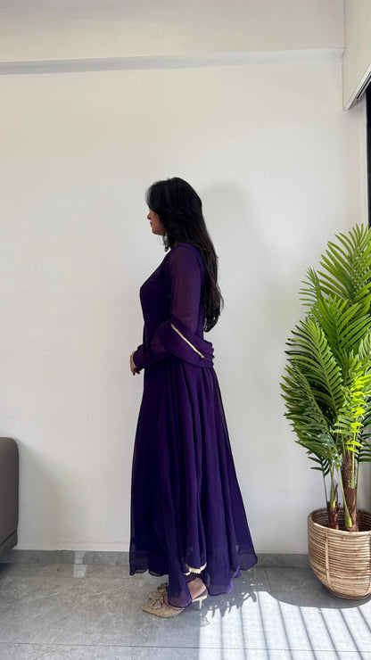 Organza Kurti With Dupatta by Dropdash