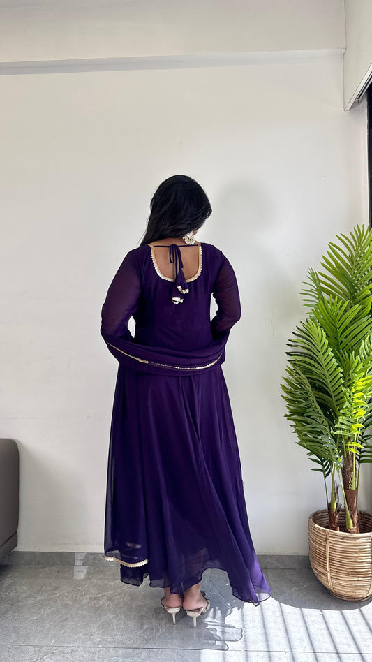 Organza Kurti With Dupatta by Dropdash