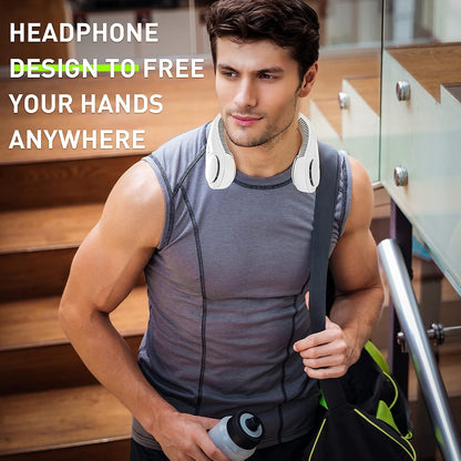 Portable Neck Fan, Hands Free Bladeless Fan by Dropdash