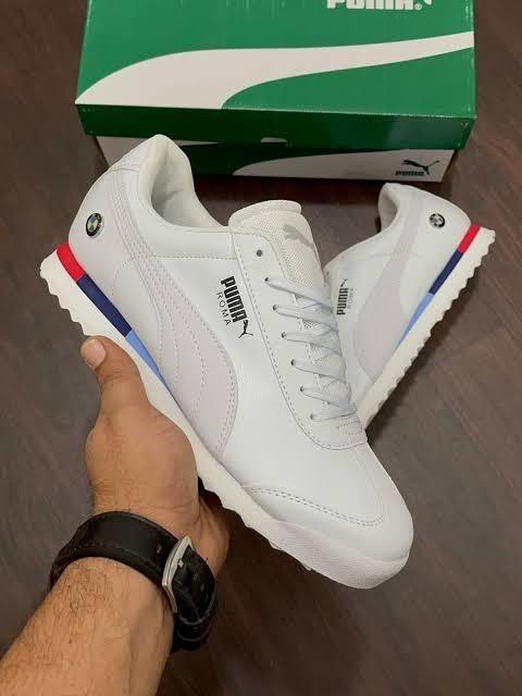 Puma Roma Shoes X BMW Motorsports Shoes For Men – White by Dropdash