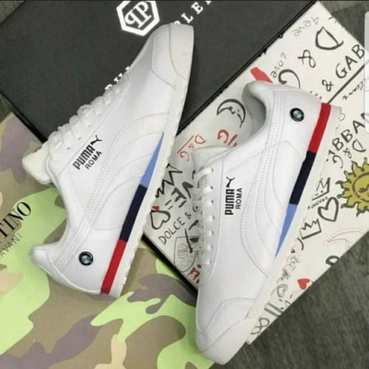 Puma Roma Shoes X BMW Motorsports Shoes For Men – White by Dropdash
