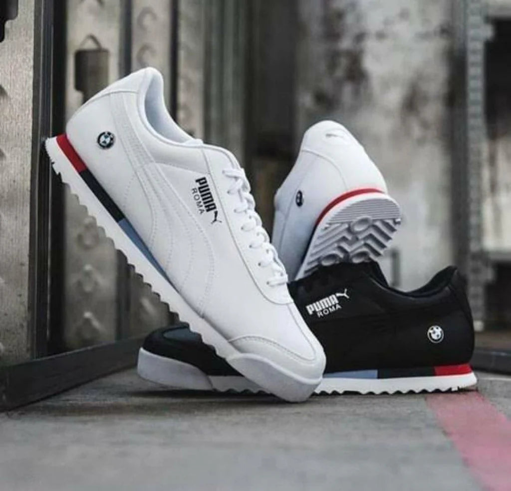 Puma Roma Shoes X BMW Motorsports Shoes For Men – White by Dropdash