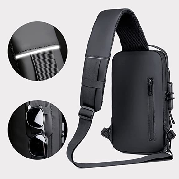 Shoulder bag with USB charging by Dropdash