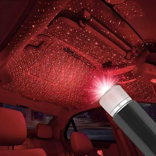 Star Lamp USB Car Star Ceiling Light Sky Projection Red Lamp ( Pack Of 2 ) by Dropdash