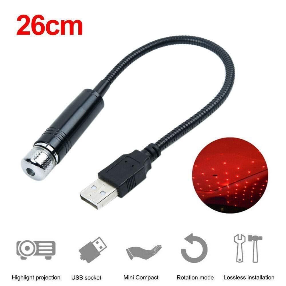 Star Lamp USB Car Star Ceiling Light Sky Projection Red Lamp ( Pack Of 2 ) by Dropdash