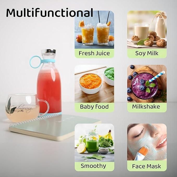 Portable Mini Blender for Fresh Juice by DrithiShop