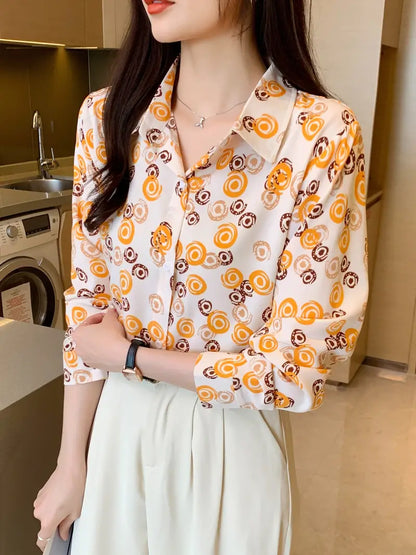 Women Relaxed Fit Fit Printed Formal Shirt by Dropdash
